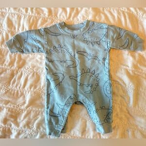 Baby Boy Blue Dinosaur Long Sleeve Romper - 3 Months 💙🦕 - Carters - One Piece